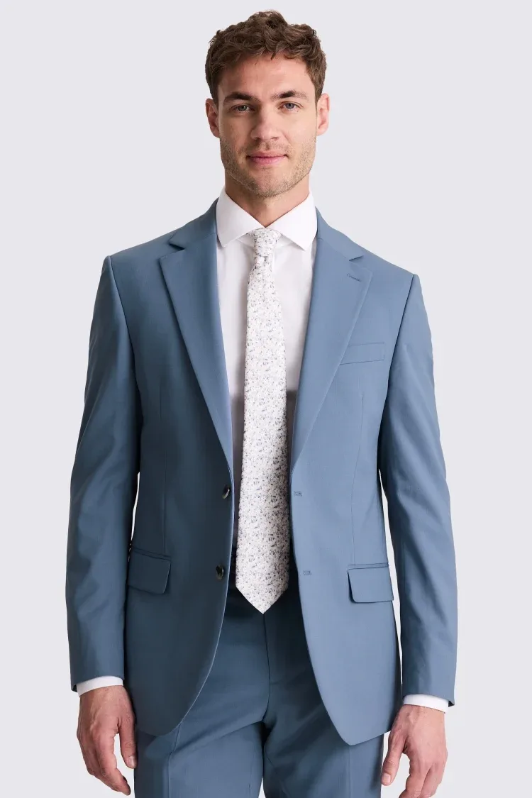 Tailored Fit Blue Jacket